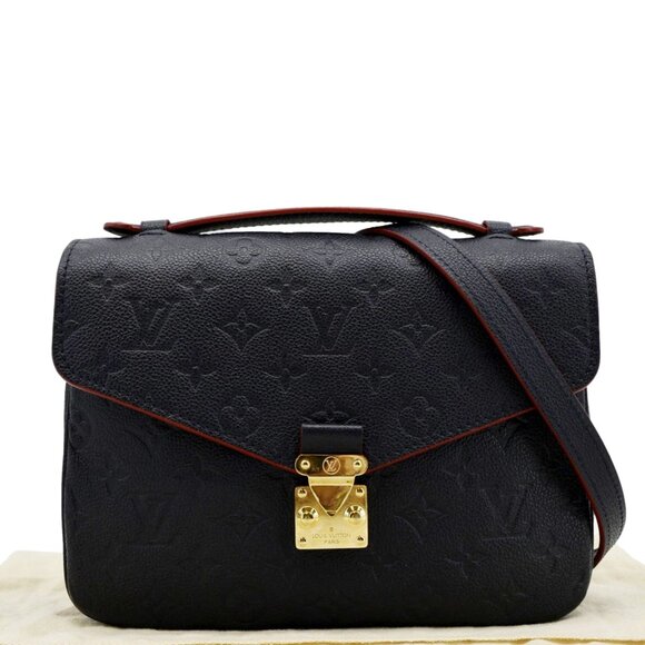 Louis Vuitton Metis Pochette Empreinte Leather Crossbody Bag Navy Blue - Picture 3 of 15